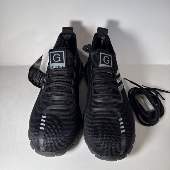 GUYISA Security Safety Work Shoes Steel Toed, Black, M 8.5, C 260 main image 6